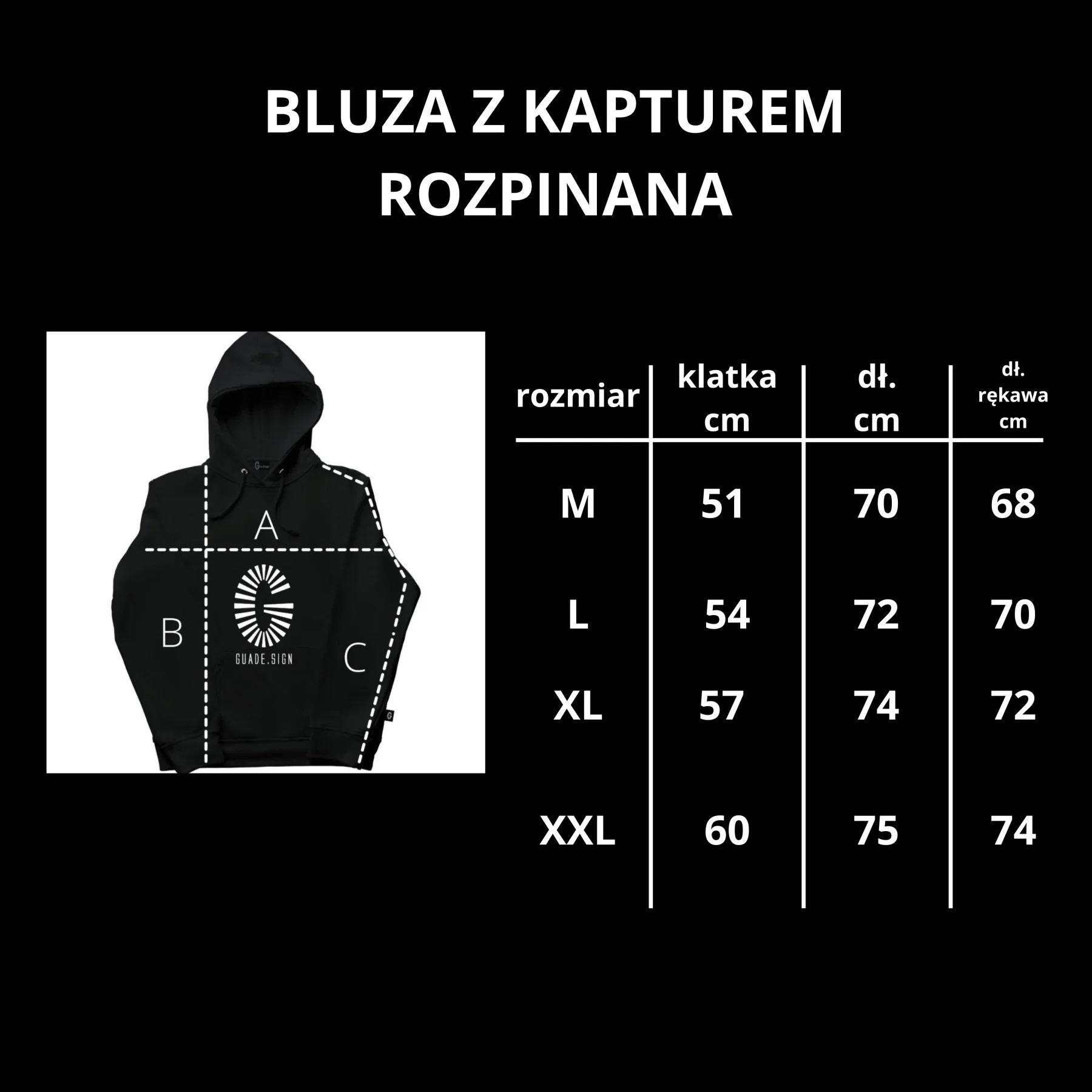 Bluza damska z kapturem rozpinana ZWYCIĘŻAJ