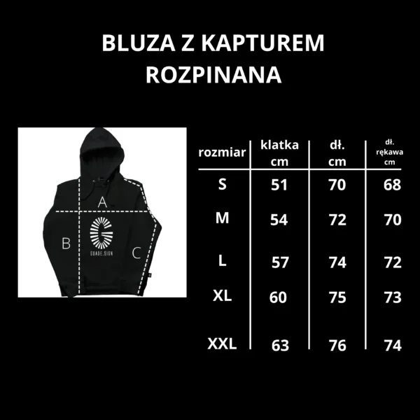 Bluza męska z kapturem rozpinana  ZWYCIĘŻAJ