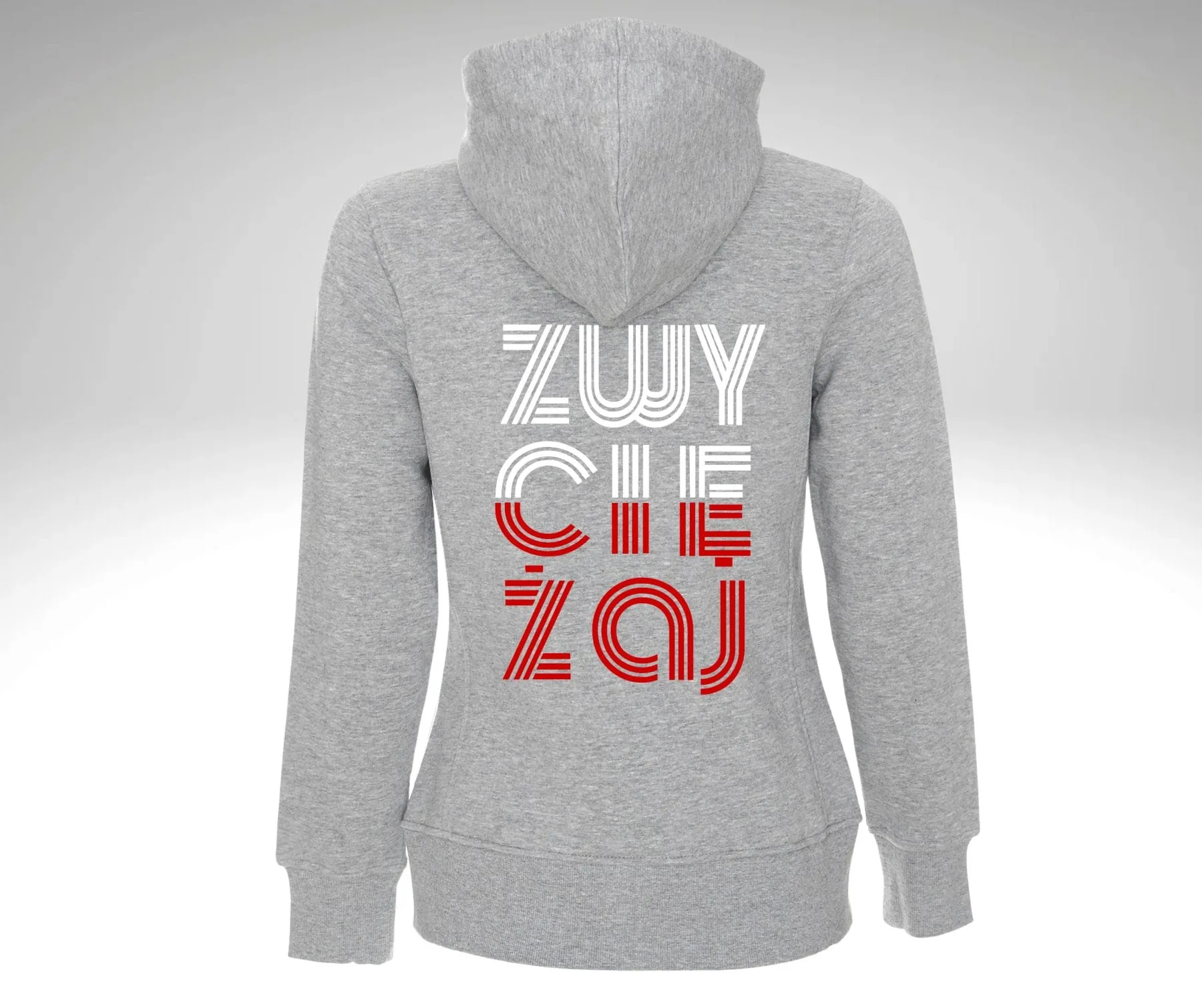 Bluza męska z kapturem rozpinana  ZWYCIĘŻAJ