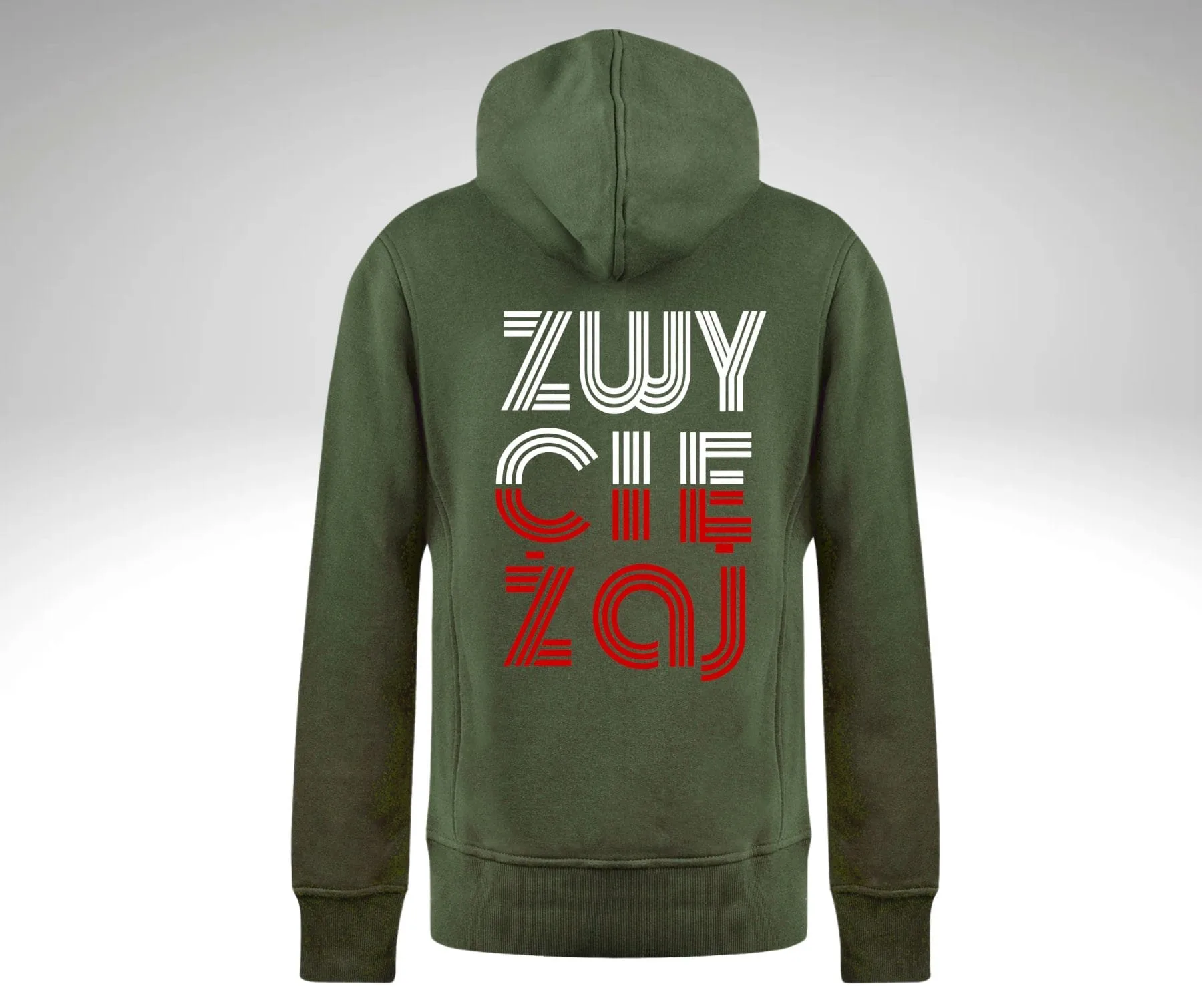 Bluza męska z kapturem rozpinana  ZWYCIĘŻAJ