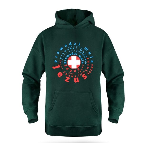 Bluza z kapturem męska PROWADZI MNIE JEZUS